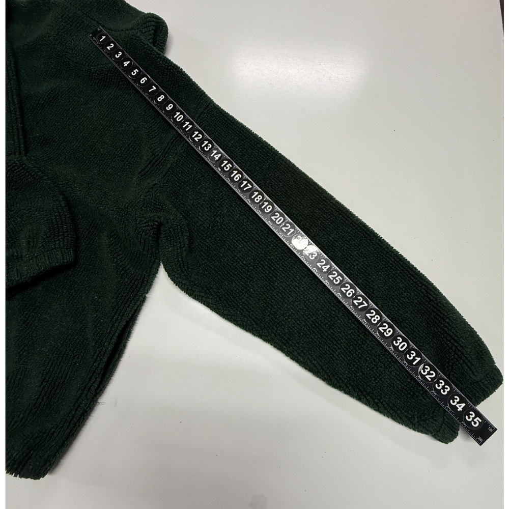 Cabelas‎ Sweater Mens XL Green 1/4 Zip Pullover Pockets Long Sleeve Sweatshirt - Picture 4 of 11